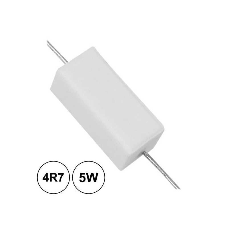 RESISTÊNCIA BOBINADA 4R7 5W