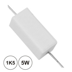 RESISTÊNCIA BOBINADA 1K5 5W