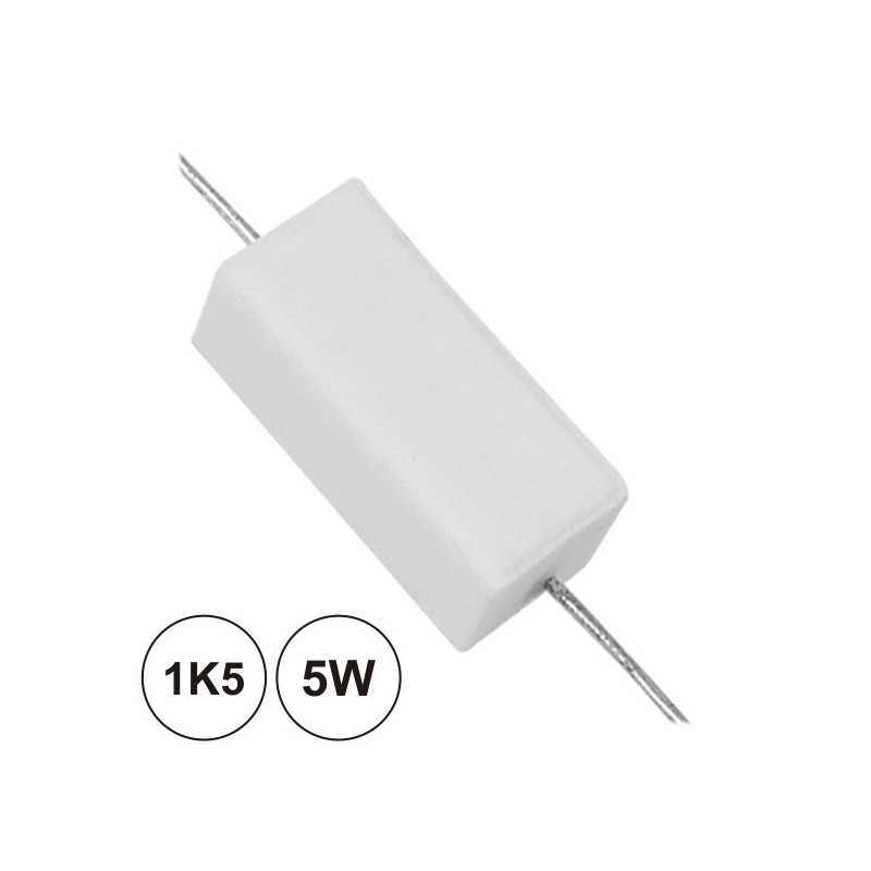 RESISTÊNCIA BOBINADA 1K5 5W
