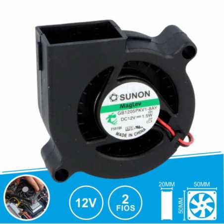 VENTOINHA 12VDC 50X50X20MM 2 FIOS GB1205PKV18AY SUNON
