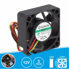 VENTOINHA 12VDC 30X30X10MM 3 FIOS MF30101V21000UG99 SUNON