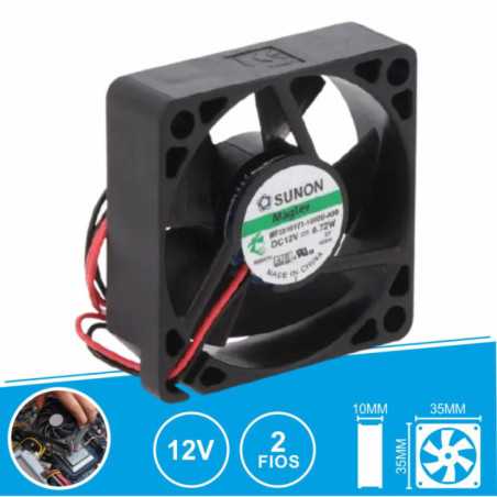 VENTOINHA 12VDC 35X35X10MM 2 FIOS MF35101V11000UA99 SUNON