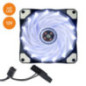 VENTOINHA 12V 120X120X25MM C 15 LEDS BRANCOS