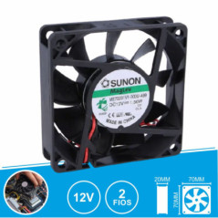 VENTOINHA 12VDC 70X70X20MM 2 FIOS ME70201V1000UA99 SUNON
