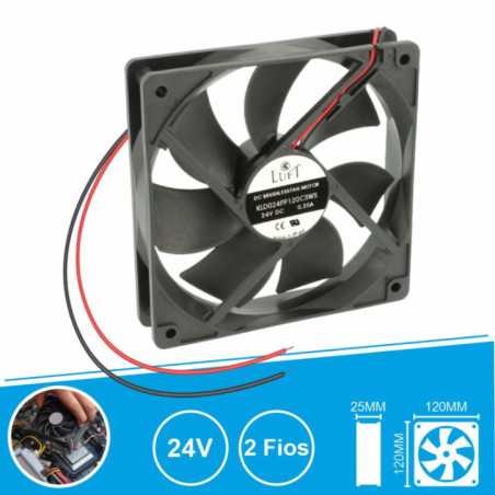 VENTOINHA 24V 120X120X25MM 2 FIOS KLD024PP120CSWS LUFT