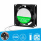 VENTOINHA 230V 80X80X25MM 2 FIOS