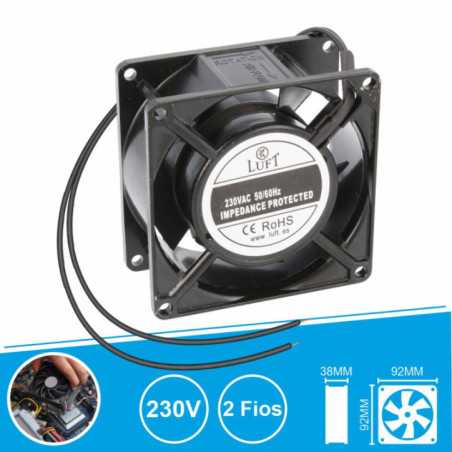 VENTOINHA 230V 92X92X38MM 2 FIOS KLA230AP092ASWHS LUFT