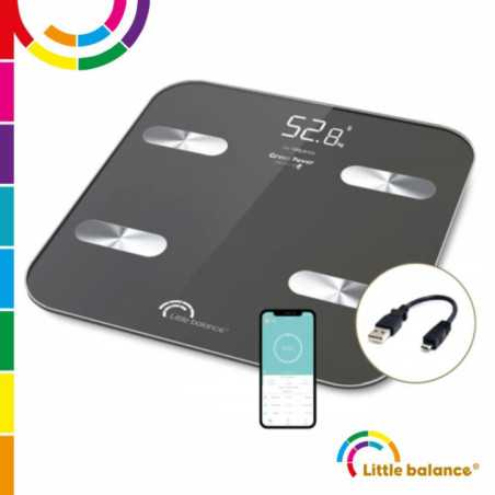 BALANÇA CORPORAL INTELIGENTE C BLUETOOTH IMC 180KG