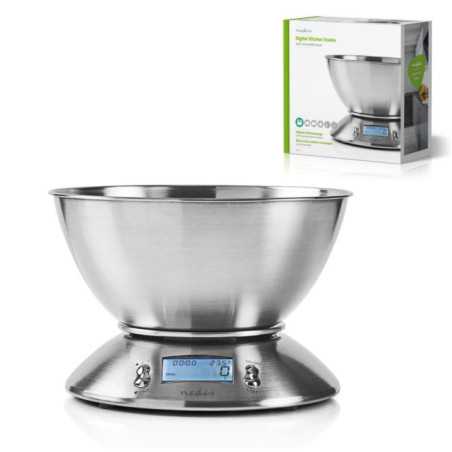 BALANÇA COZINHA DIGITAL 5KG C ALARME NEDIS
