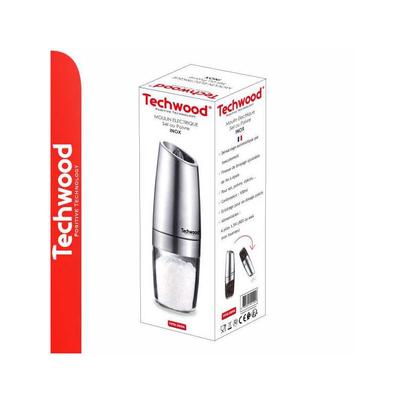 MOINHO ELÉCTRICO AÇO INOXIDÁVEL TECHWOOD