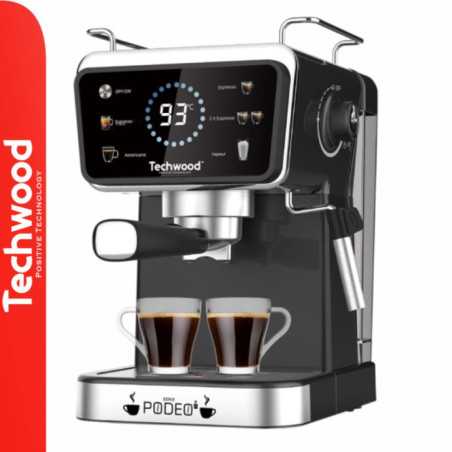 MÁQUINA DE CAFÉ DIGITAL LCD 1350W TECHWOOD