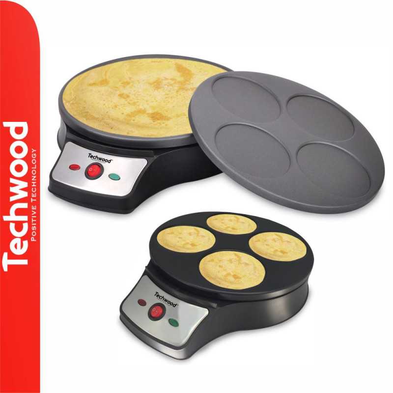 MÁQUINA DE PANQUECAS ELÉTRICA 1000W TECHWOOD