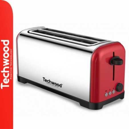 TORRADEIRA 2 RANHURAS COMPRIDAS 1400W INOX TECHWOOD