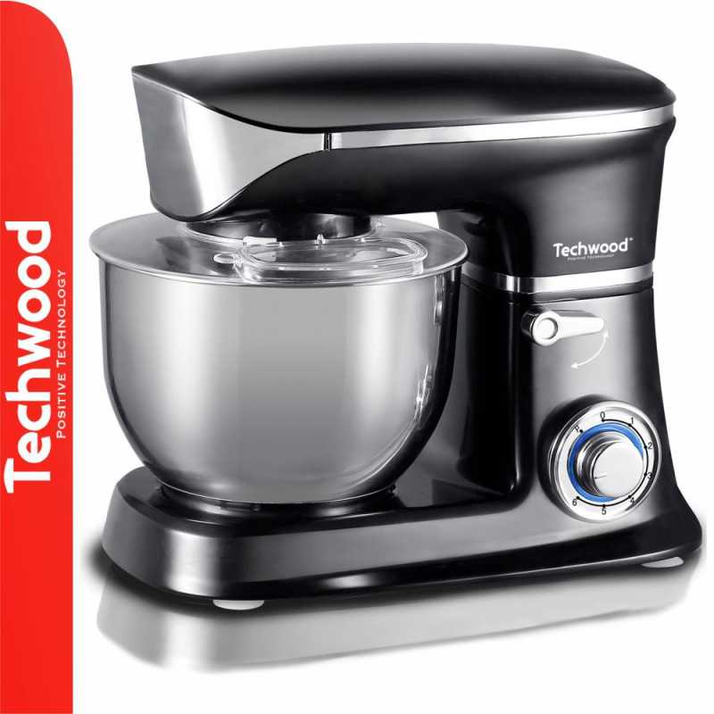 BATEDEIRA ELÉTRICA 1300W C TAÇA INOX 65L PRETO TECHWOOD