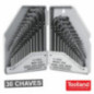 CONJUNTO DE 30 CHAVES HEXAGONAIS SAEM TOOLLAND