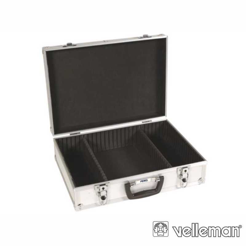 MALA TRANSPORTE FERRAMENTAS ALUMÍNIO 425X125X305MM PEREL