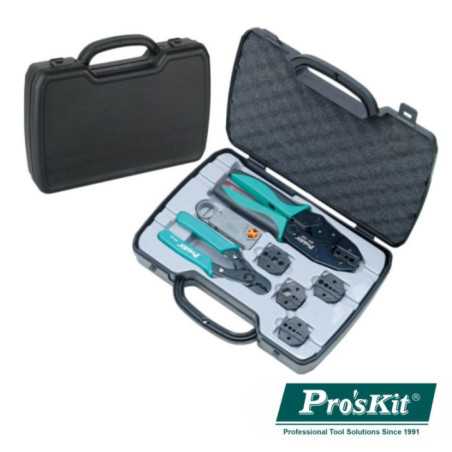 CONJUNTO DE FERRAMENTAS P CRAVAR CABOS COAXIAIS PROSKIT