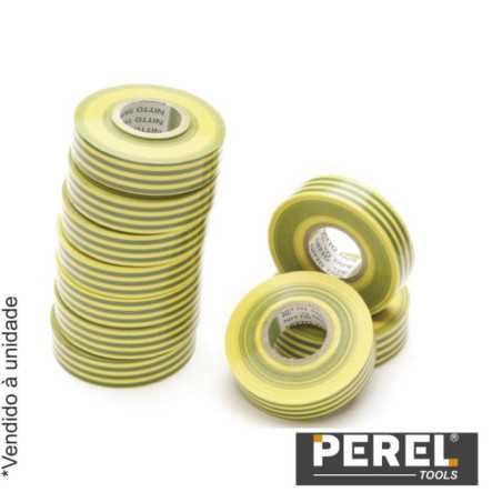 FITA ISOLADORA VERDEAMARELA 19 MM X 20M PEREL