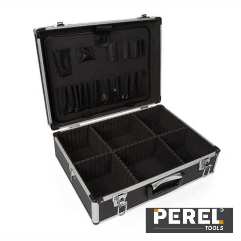 MALA TRANSPORTE FERRAMENTAS PRETA 455X330X152MM PEREL