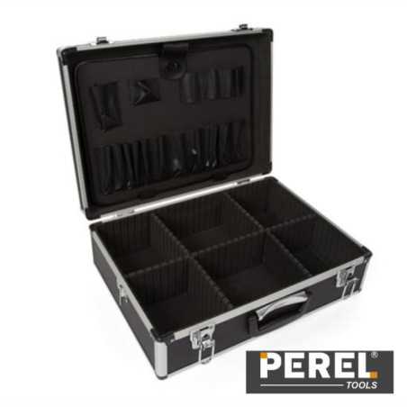 MALA TRANSPORTE FERRAMENTAS PRETA 455X330X152MM PEREL