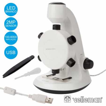 MICROSCÓPIO DIGITAL 2MP USB C AMPLIAÇÃO 100600X