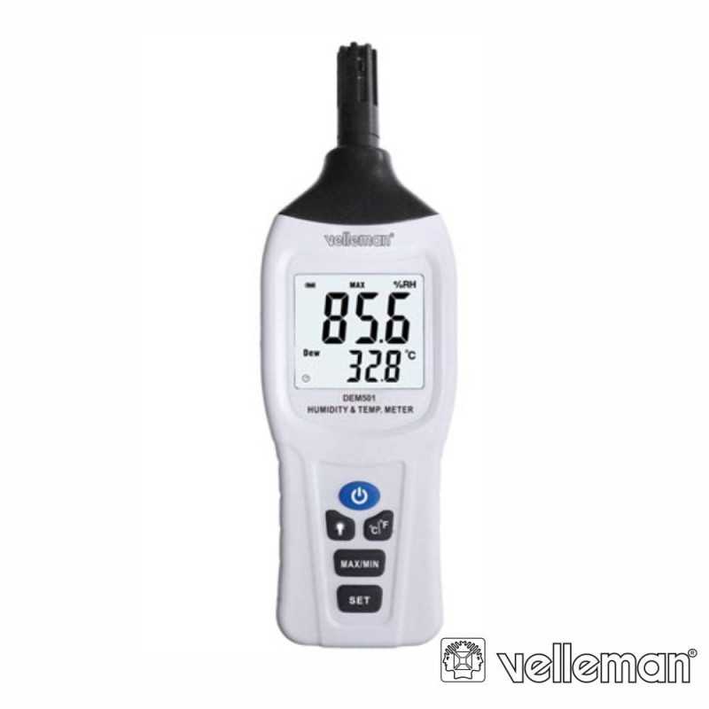 MEDIDOR DE HUMIDADE DIGITAL C TERMÓMETRO VELLEMAN