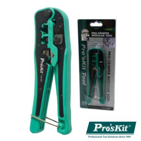 ALICATE DE CRAVAR 4P4C6P4C8P8CRJ10RJ11RJ12RJ45 PROSKIT