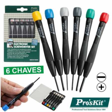 CONJUNTO DE 6 CHAVES DE PRECISÃO PROSKIT