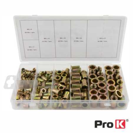 CONJUNTO DE 150 PORCAS DE REBITE PROK