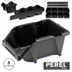 CAIXA ARRUMAÇÃO ABS 103X165X75MM 8X C 2 SUPORTES PEREL