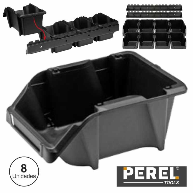 CAIXA ARRUMAÇÃO ABS 103X165X75MM 8X C 2 SUPORTES PEREL