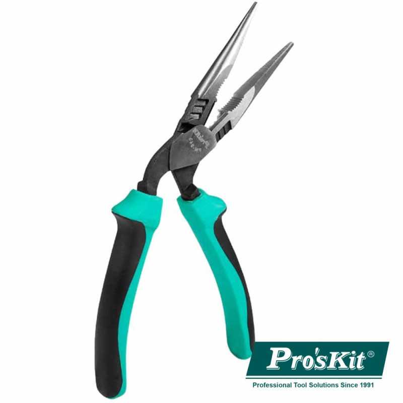 ALICATE DE PONTAS LONGAS CURVO C ÂNGULO 45 192MM PROSKIT