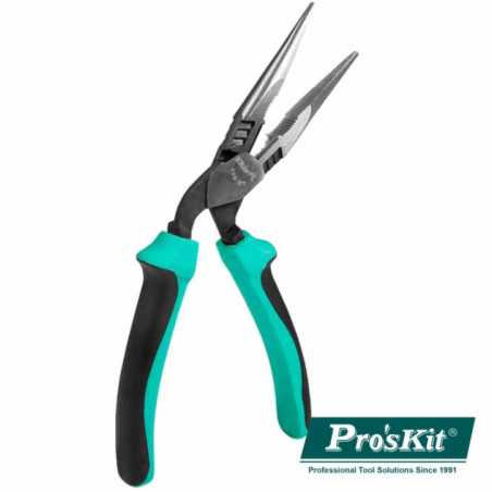 ALICATE DE PONTAS LONGAS CURVO C ÂNGULO 45 192MM PROSKIT