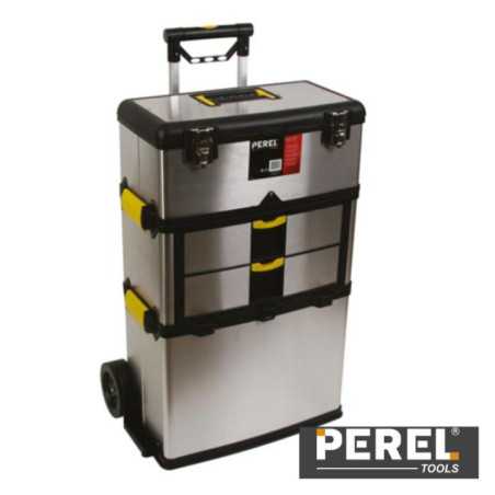 CAIXA DE FERRAMENTAS C RODAS TROLLEY AÇO PEREL