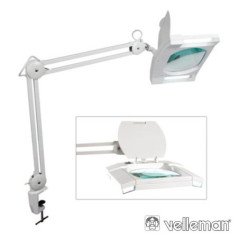 CANDEEIRO C LUPA BANCADA 3 DIOPTRIAS 2X9W VELLEMAN