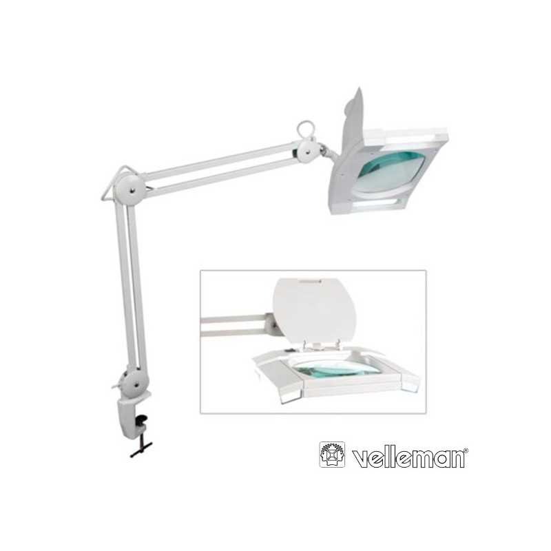 CANDEEIRO C LUPA BANCADA 3 DIOPTRIAS 2X9W VELLEMAN
