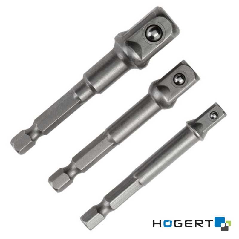 CONJUNTO DE 3 ADAPTADORES P BIT CHAVE CAIXA HOGERT