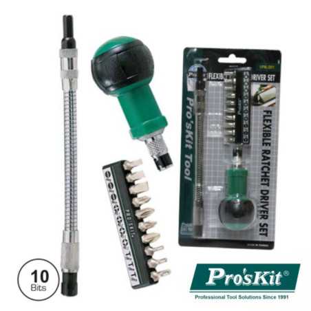 CONJUNTO DE CHAVE ROQUETE 10 BITS C EXTENSOR PROSKIT
