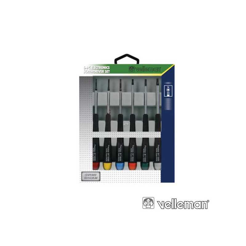 CONJUNTO DE 6 CHAVES HEXAGONAIS VELLEMAN