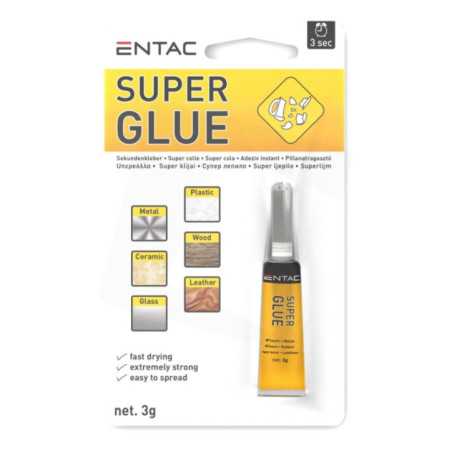 TUBO SUPER COLA ADESIVA MULTIUSOS 3G ENTAC