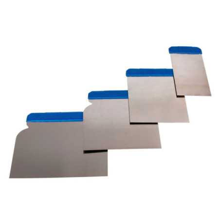 CONJUNTO DE 4 ESPÁTULAS DE AÇO INOXIDÁVEL