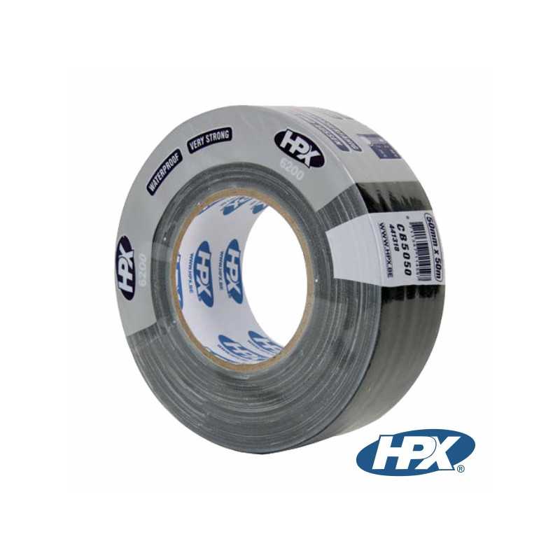 FITA DE TELA PROFISSIONAL HPX 50MMX50M PRETA