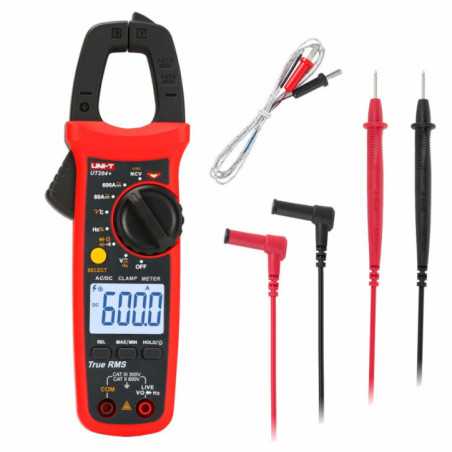 PINÇA AMPERIMÉTRICA DIGITAL 600A 600V 60MOHM NCV TRMS UNIT