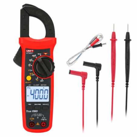 PINÇA AMPERIMÉTRICA DIGITAL 400A 600V TEMPERATURA NCV UNIT