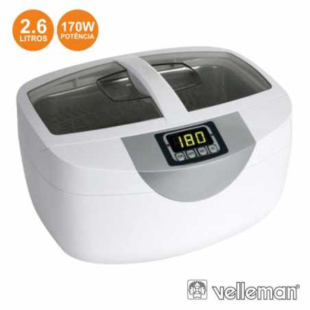 EQUIPAMENTO DE LIMPEZA ULTRASÓNICO 26L VELLEMAN