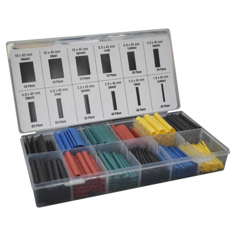 KIT MANGA TERMORETRÁCTIL MULTICOR 280PCS 45CM