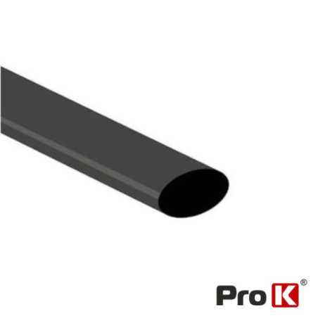 TUBO MANGA TERMORETRÁCTIL 16MM 12M 50X PRETO PROK