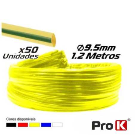 TUBO MANGA TERMORETRÁCTIL 95MM 12M 25X VERDEAMARELA PROK