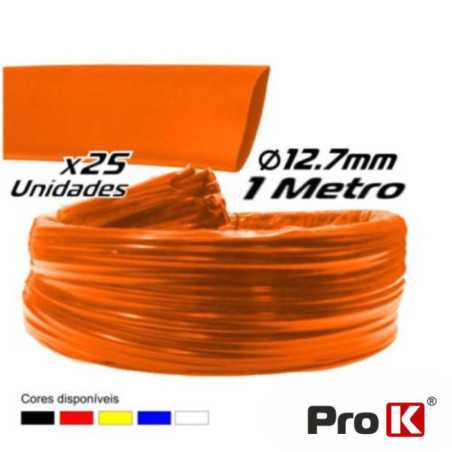 TUBO MANGA TERMORETRÁCTIL 127MM 12M 25X VERMELHO PROK