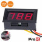 VOLTIMETRO DIGITAL LED VERMELHO 0V999VDC PAINEL PROK